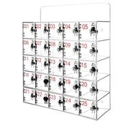 Wall-Mounted Acrylic Cell Phone Storage Cabinet for Offices - Secure Locking Cabinet for 20 Phones Essential for Meetings and Workspaces One Size Fits All