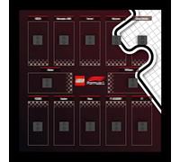 Wall-Mounted Acrylic Display Case for Lego-a 71049 F1 Mini Racing Cars - Clear Dustproof Showcase for Collectible Models - Model Not Included (Style A - No frame)