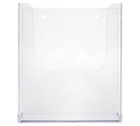 Wall Mounted Acrylic File Organizer with Sturdy Construction and Modern Design, Brochure Holder for Desktop or Office Use, Organising Reports and Magazines Efficiently