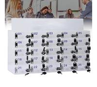 Wall Mounted Acrylic Mobile Phone Storage Cabinet with Lock - 80 Slots for Secure Employee Phone Storage in Factories Office Schools - nizer for Workplace Safety