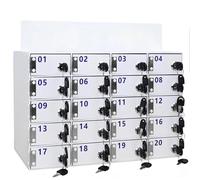 Wall-Mounted Acrylic Phone Lock Box - Secure Cell Phone Storage Cabinet for Offices Schools & Events - Transparent with Lock for Enhanced Safety