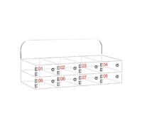 Wall Mounted Acrylic Phone Locker Box - 30 Slot Clear Storage Cabinet with Lock & Key - Secure Solution for Classroom Office School & Workplace - 12 & 8 Slot Options Available