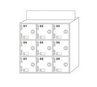Wall-Mounted Acrylic Phone Locker with Lock & Keys - 9-Slot Secure Mobile Storage Cabinet for Offices Workplaces and Schools - Organized Cell Phone Storage Solution