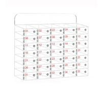 Wall-Mounted Acrylic Phone Security Box with Key - Transparent Cabinet for Storing 35 Mobile Phones for Office School Classroom - Secure & nized Solution