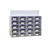 Wall-Mounted Acrylic Phone Sto Cabinet with Lock 20-Grid Cell Phone nizer for Secure Device ment A5 Size le Phone Locker.