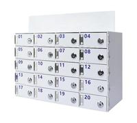 Wall-Mounted Acrylic Phone Storage Box with 4-80 Slots Multifunctional Cell Phone for Classroom or Office Space-Saving Display Solution