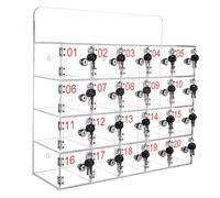 Wall-Mounted Acrylic Storage Box for Office School Gym - Portable Safe for Smartphones & Small Devices for Clutter-Free Spaces