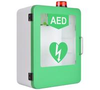 Wall Mounted AED Cabinet, ABS Plastic Automatic External Defibrillator Box for First Aid Emergency