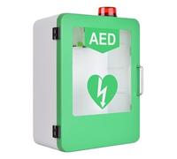 Wall-Mounted AED Cabinet for Quick Emergency Access - Shatter-Resistant Clear Panel Storage Case for Schools, Offices & Public Venues