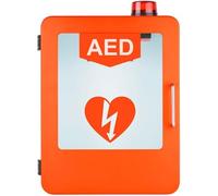 Wall-Mounted AED Defibrillator Cabinet with Light and Alarm System, Double Switch Control for Emergency Use in Offices, Nursing Homes, Hospitals