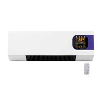 Wall Mounted Air Conditioner 2000W Portable Hot and Cold Multi-Speed Air Cooler with Remote Control, Timer and Touch Adjustment