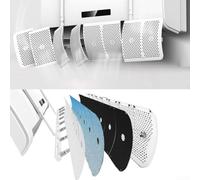 Wall Mounted Air Conditioner Airflow Deflector with 8 Adjustable Leaves and Optional Filter Options for Enhanced Air Circulation (carbon filter)
