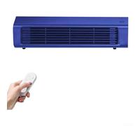 Wall-Mounted Air Conditioner, Portable Wireless Charging Cooling Fan Unit With Remote Control For Kitchen Bedroom Office No Drilling(blue-charging)