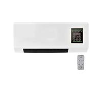 Wall Mounted Air Curtain Fan | 2 In 1 Fan Bladeless Wall Mount Fan | Oscillating With Remote | Wall Mount Oscillating | Electric Wall Mount Air Conditioner Heater Cooler Split Heating System For Home