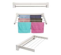 Wall Mounted Airer Towel Drying Rack Extendable Fold Clothes Dryer