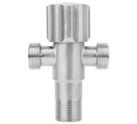Wall Mounted Angle Valve Diverter Metal Push On Escutcheon 1/2 Inch 1 Inlet 2 Outlet for Mixer Tap with Durable Wall Connection