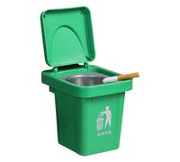 Wall Mounted Ashes Tray Multipurpose Trash Container Removable Stainless Steel Inner Bucket ABS Miniature Dustbin Decors Wall Ashcan