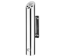 Wall Mounted Ashtray Cigarette Bin Cylinder Tube Outdoor Stainless Steel Locking