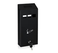 Wall mounted ashtray Lockable Ash Container 0.8 L Capacity 2 Keys 0.8 L