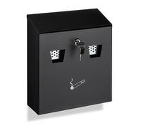 Wall mounted ashtray Lockable Ash Disposal 3 L capacity Iron Material
