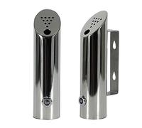 wall-mounted ashtray, Outdoor Ashtray Cylinder Wall Ashtray Lock Ash Pillar for Hanging on the Wall of a Large Hotel Metal Cigar Column for Smoking(5xH20cm)