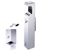 Wall Mounted Ashtray - Outdoor Standing Ashtray, Outside Smoking Box Lockable Cigarette Bin,Exterior Cigarette Ash,Bin Stainless Steel Ash Tray
