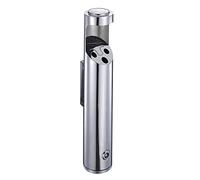 wall-mounted ashtray, Stainless Steel Ashtray Wall Mounted Cylinder Ashtray Outdoor Cigarette Ash Bin Smokeless Ash Tray metal Soot Column for Hotel Public Places