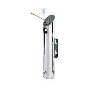 Wall Mounted Ashtray, Stainless Steel Outdoor Cigarette Butt Container with Lock and Key, Durable Ashtray for Public or Home Use - 46 x 7.5 x 10.5 cm