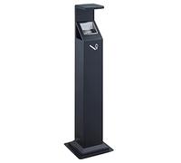 wall-mounted ashtray, Stainless Steel Standing Ashtray for Outdoor Contemporary Floor-stand Ashtray Tall Outside Patio Hotel Commercial Metal Ashtrays for Communal Smoking Areas