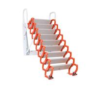Wall Mounted Attic Ladder, Pull Down Loft Stairs with Anti-slip Steps, Heavy Duty 1100 Lbs Capacity, Space Saving Folding Design for Easy Access