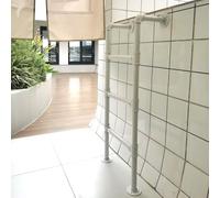 Wall Mounted Attic Loft Ladder, Multi-Purpose Metal Step Ladder for Egress, RV, Dorm, Bunk Bed, Adjustable Height 3.3ft to 9.8ft