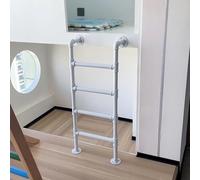 Wall Mounted Attic Loft Ladder, Wrought Iron Emergency Escape Ladder, 330LBS Load Capacity for Basement, Bunk Bed, Library, Deck