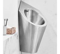 Wall-Mounted Automatic Flushing Urinal, 304 Stainless Steel, Smart Sensor Non-Contact, Ideal for Families Hotels Schools Public Restrooms, Space-Saving Corner Design