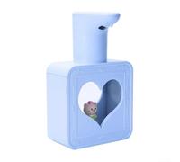 Wall Mounted Automatic Soap Dispenser Touchless Foam Dispenser with Sensor 400ml Capacity USB Rechargeable Battery for Bathroom Kitchen Office Use(blue)