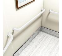 Wall Mounted Banister Handrails, Wrought Iron Stair Handrail Grab Bar Wall Mounted Indoor Outdoor Stairs White 50cm-700cm(200cm(6.5ft))
