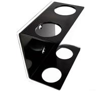 Wall Mounted Barbell Holder for Standard Bars - Steel Plate Construction, 52mm Hole Diameter, Space-Saving Gym Equipment Storage Rack(double hole)