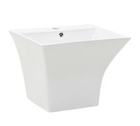 Wall-mounted Basin Ceramic White 500x450x410mm Bathroom Sink Wash Bowl vidaXL