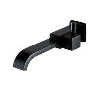 Wall Mounted Basin Faucet Brass Single Handle Tap Bathroom Accessories Cold Water Bath Sink Faucets Bath Shower Mixer Tap(Type 1 Black)