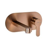 Wall Mounted Basin Faucet Rea Arcos Brush Copper