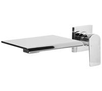 Wall Mounted Basin Mixer Tap APONWAO Brass Silver