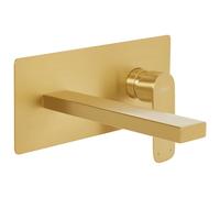 Wall Mounted Basin Mixer Tap DICHATO Brass Gold