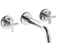 Wall Mounted Basin Mixer Tap KAIETEUR Silver
