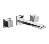 Wall Mounted Basin Mixer Tap PAILON Brass Silver