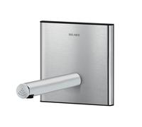 Wall Mounted Basin Tap Delabie BINOPTIC 2/2-way valve kit, electronic, batteries 145x145x190mm Satin finish stainless steel 370106