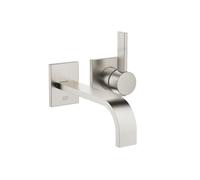 Wall Mounted Basin Tap Dornbracht MEM 2 rosettes 60x80mm Brushed Platinum 36861782-06