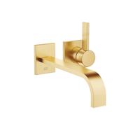 Wall Mounted Basin Tap Dornbracht MEM 2 rosettes 80x80mm Brushed Brass 36862782-28