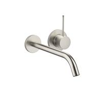 Wall Mounted Basin Tap Dornbracht META Slim, 2 rosettes ø78mm Brushed Platinum 36861662-06