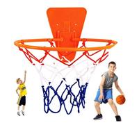 Wall Mounted Basketball Hoop -Size 7 - Hanging Indoor Basketball Rim Frame - Suitable for Silent Basket Ball No.3/5/7, for All Ages Home Dribbling & Shooting Practic