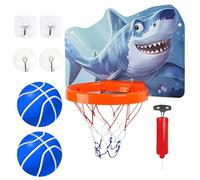 Wall Mounted Baskets, Indoor Basketball Goal - In Basketball Hoop for Children, Illuminated, Foldable Basket - Basketball Hoop Over the Door, Bedroom Hoop, Adjustable for Offices