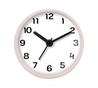 Wall Mounted Bath Clock - Suction Cup Alarm, Battery Powered | Oversized Circular Face, Scratch Resistant Case, Easy Read Markers, Stylish Decor, Modern Functional Instrument For Steam Room